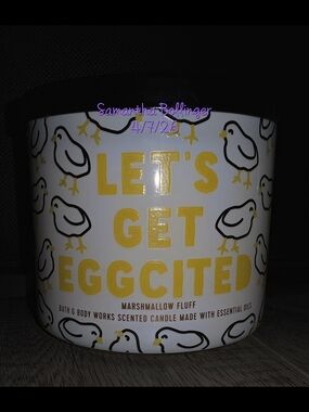 Bath & Body Works 3-Wick Candle  Let's Get Eggcited